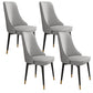 Glam Style Side Chair Upholstered Dining Chair for Dining Room