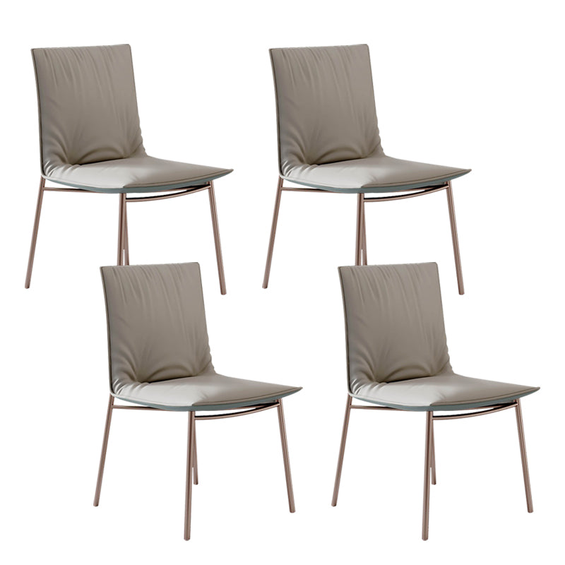Glam Style Dining Chair Upholstered Side Chair for Living Room Grey 4 Piece Set Purple Clearhalo 'Dining Chairs' 'Dining Tables & Seating' 'dining_chair' 'furn' 'furn_dining_chair' 'Furniture' 'Kitchen & Dining Furniture' 7029377