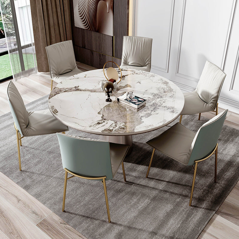 Glam Style Dining Chair Upholstered Side Chair for Living Room Clearhalo 'Dining Chairs' 'Dining Tables & Seating' 'dining_chair' 'furn' 'furn_dining_chair' 'Furniture' 'Kitchen & Dining Furniture' 7029378