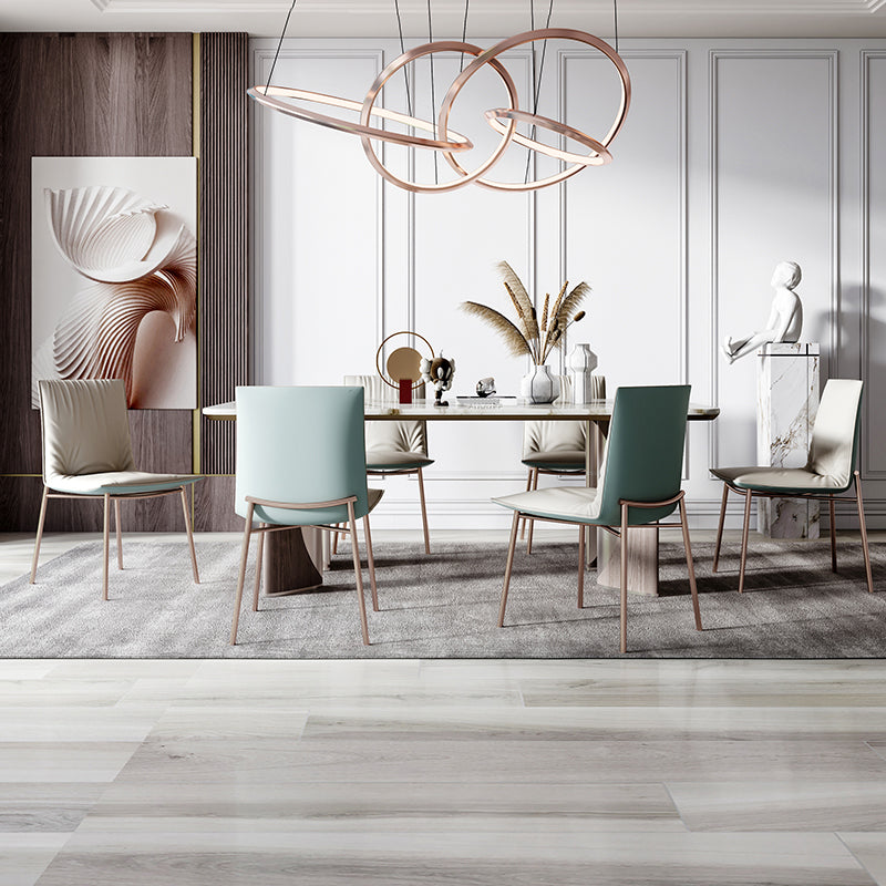 Glam Style Dining Chair Upholstered Side Chair for Living Room Clearhalo 'Dining Chairs' 'Dining Tables & Seating' 'dining_chair' 'furn' 'furn_dining_chair' 'Furniture' 'Kitchen & Dining Furniture' 7029379
