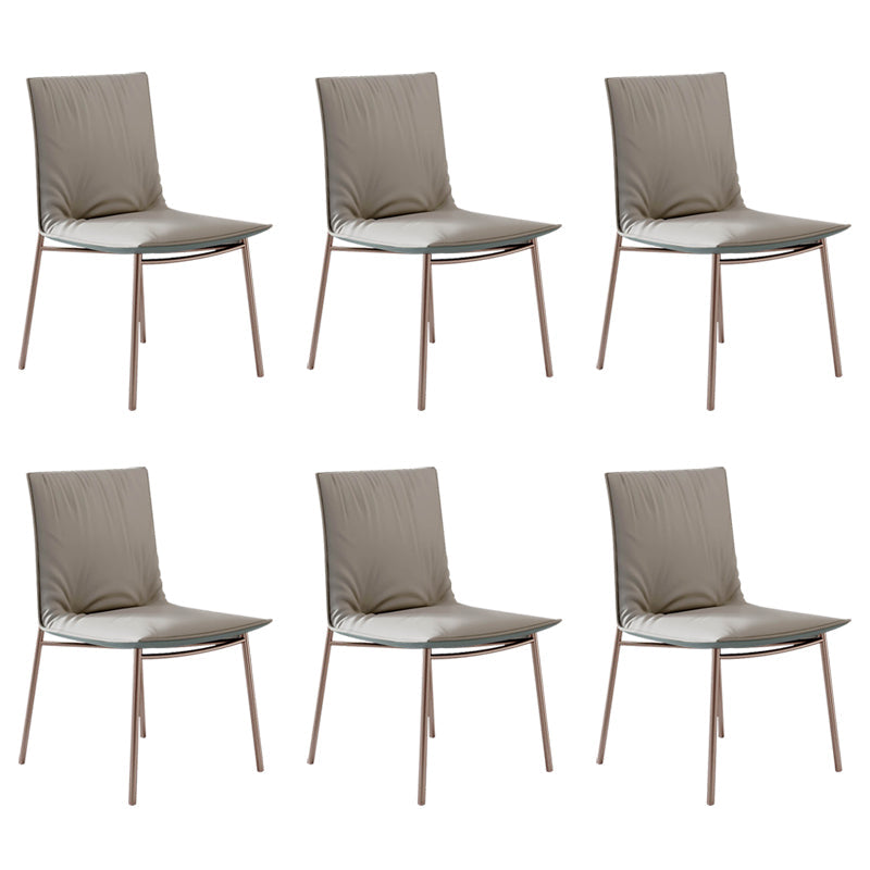 Glam Style Dining Chair Upholstered Side Chair for Living Room Grey 6 Piece Set Purple Clearhalo 'Dining Chairs' 'Dining Tables & Seating' 'dining_chair' 'furn' 'furn_dining_chair' 'Furniture' 'Kitchen & Dining Furniture' 7029380