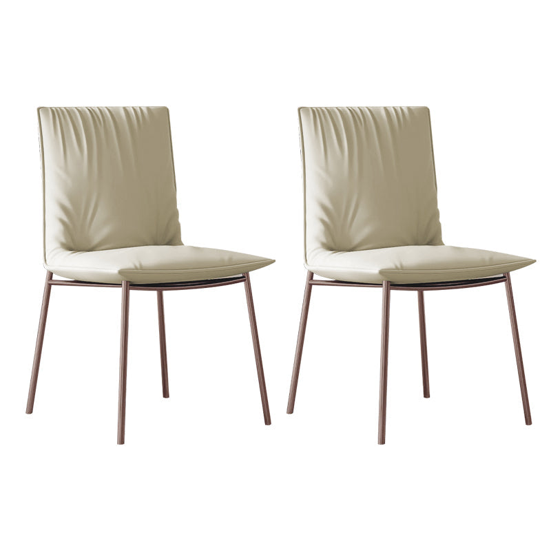 Glam Style Dining Chair Upholstered Side Chair for Living Room Off-White 2 Piece Set Purple Clearhalo 'Dining Chairs' 'Dining Tables & Seating' 'dining_chair' 'furn' 'furn_dining_chair' 'Furniture' 'Kitchen & Dining Furniture' 7029392