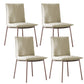 Glam Style Dining Chair Upholstered Side Chair for Living Room Off-White 4 Piece Set Purple Clearhalo 'Dining Chairs' 'Dining Tables & Seating' 'dining_chair' 'furn' 'furn_dining_chair' 'Furniture' 'Kitchen & Dining Furniture' 7029393