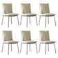 Glam Style Dining Chair Upholstered Side Chair for Living Room Off-White 6 Piece Set Purple Clearhalo 'Dining Chairs' 'Dining Tables & Seating' 'dining_chair' 'furn' 'furn_dining_chair' 'Furniture' 'Kitchen & Dining Furniture' 7029394