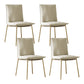 Glam Style Dining Chair Upholstered Side Chair for Living Room Off-White 4 Piece Set Brass Gold Clearhalo 'Dining Chairs' 'Dining Tables & Seating' 'dining_chair' 'furn' 'furn_dining_chair' 'Furniture' 'Kitchen & Dining Furniture' 7029398
