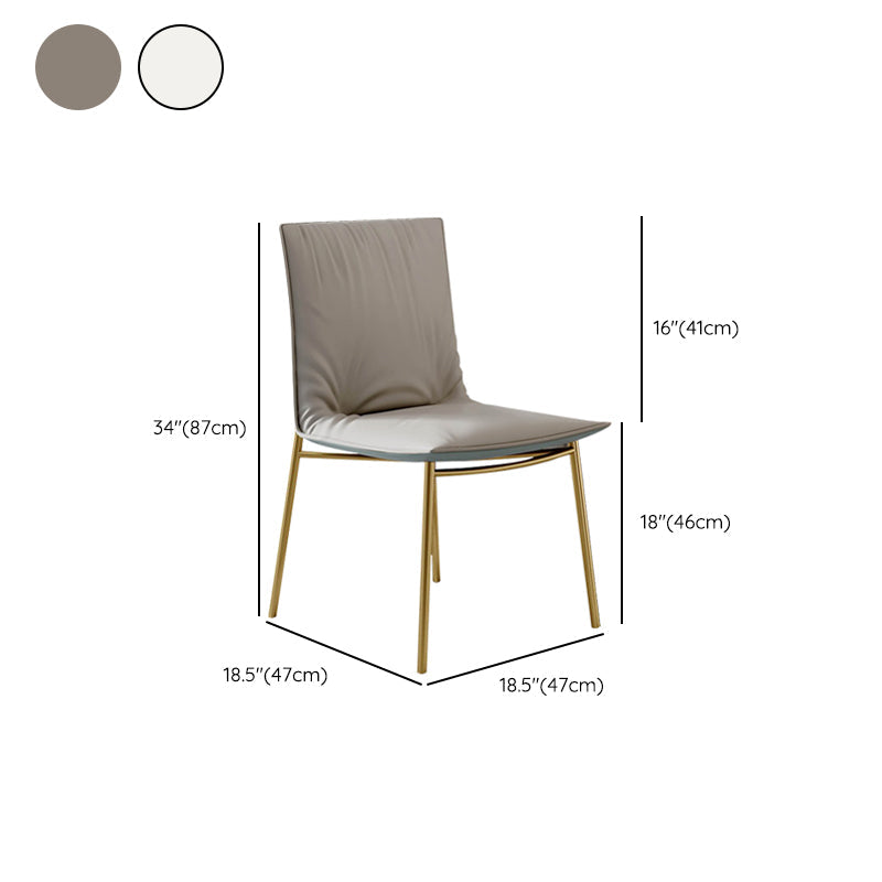 Glam Style Dining Chair Upholstered Side Chair for Living Room Clearhalo 'Dining Chairs' 'Dining Tables & Seating' 'dining_chair' 'furn' 'furn_dining_chair' 'Furniture' 'Kitchen & Dining Furniture' 7029401