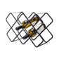 Modern Simple Tabletop Wine Rack Metal Frame Wine Bottle Rack for Kitchen