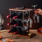 Modern Simple Tabletop Wine Rack Wooden Base Wine Bottle Rack for Bedroom