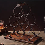 Modern Tabletop Wine Rack Wooden Base Wine Bottle Rack for Kitchen Clearhalo 'furn' 'furn_wine_racks' 'Furniture' 'Kitchen & Dining Furniture' 'Wine Racks' 'wine_racks' 7029445