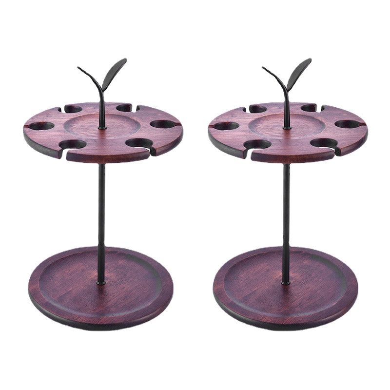 Modern Simple Wine Rack Houten Base Wine Bottle Rack voor slaapkamer