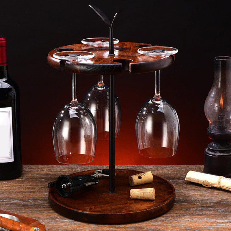 Modern Simple Wine Rack Houten Base Wine Bottle Rack voor slaapkamer