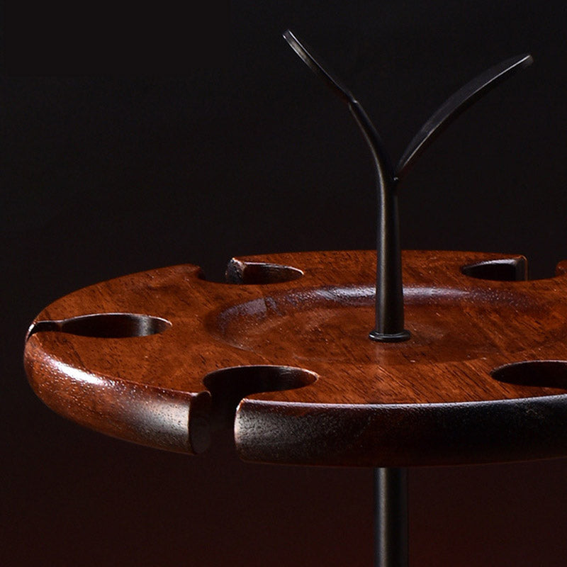 Modern Simple Wine Rack Houten Base Wine Bottle Rack voor slaapkamer