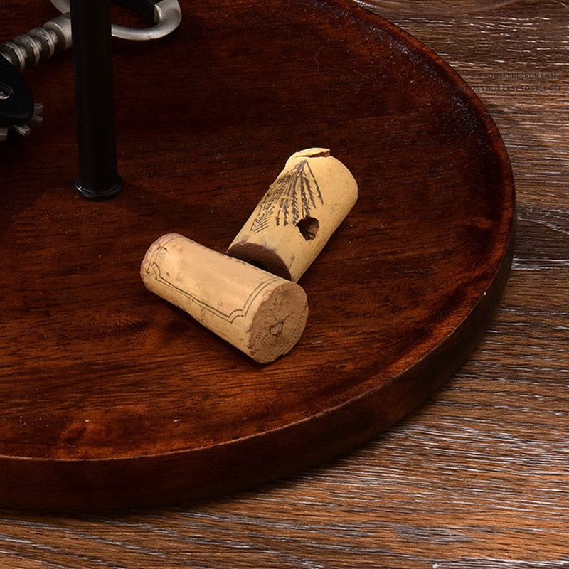 Modern Simple Wine Rack Houten Base Wine Bottle Rack voor slaapkamer