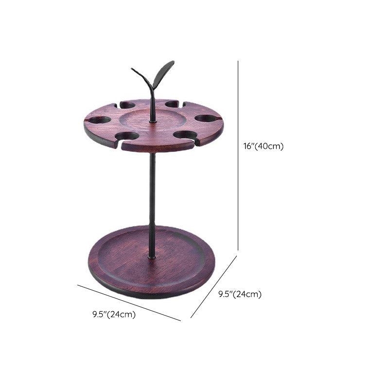 Modern Simple Wine Rack Houten Base Wine Bottle Rack voor slaapkamer