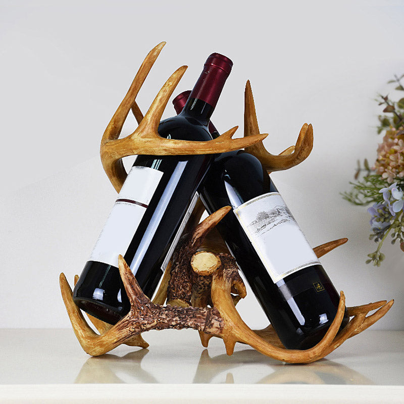 Modern Simple Resin Wine Rack Antler Shape Wine Bottle Rack for Kitchen Clearhalo 'furn' 'furn_wine_racks' 'Furniture' 'Kitchen & Dining Furniture' 'Wine Racks' 'wine_racks' 7029491