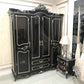 French Country Wardrobe Armoire Wood Wardrobe Cabinet for Bedroom