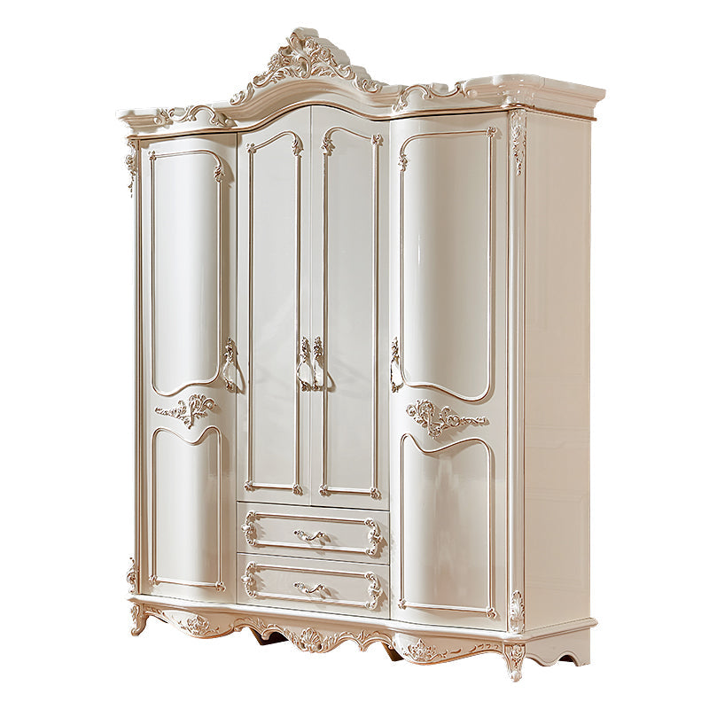 French Country Wardrobe Armoire Wood Wardrobe Cabinet for Bedroom