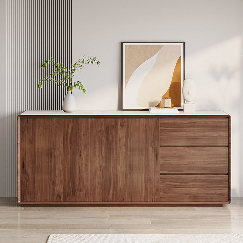 Stone Credenza Modern Style Board con cassetti e armadi