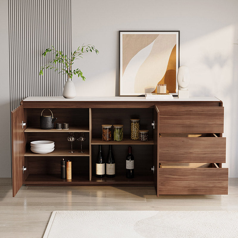 Stone Credenza Modern Style Board con cassetti e armadi