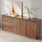 Stone Credenza Modern Style Board con cassetti e armadi