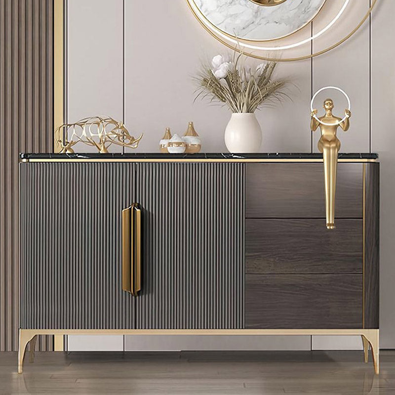 Credenza a scaffalatura regolabile moderna e contemporanea con cassetti e armadi