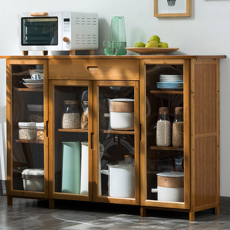 Moderno portabiatte sideboard della porta acrilica mobile in legno per l'uso della cucina