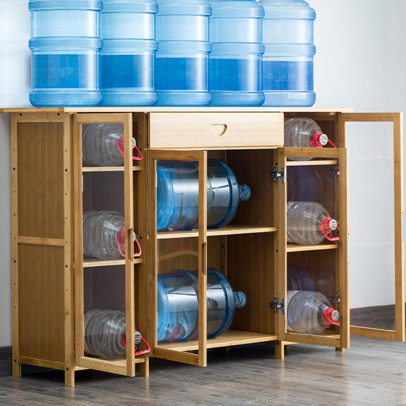 Moderno portabiatte sideboard della porta acrilica mobile in legno per l'uso della cucina