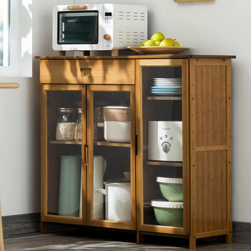 Moderno portabiatte sideboard della porta acrilica mobile in legno per l'uso della cucina