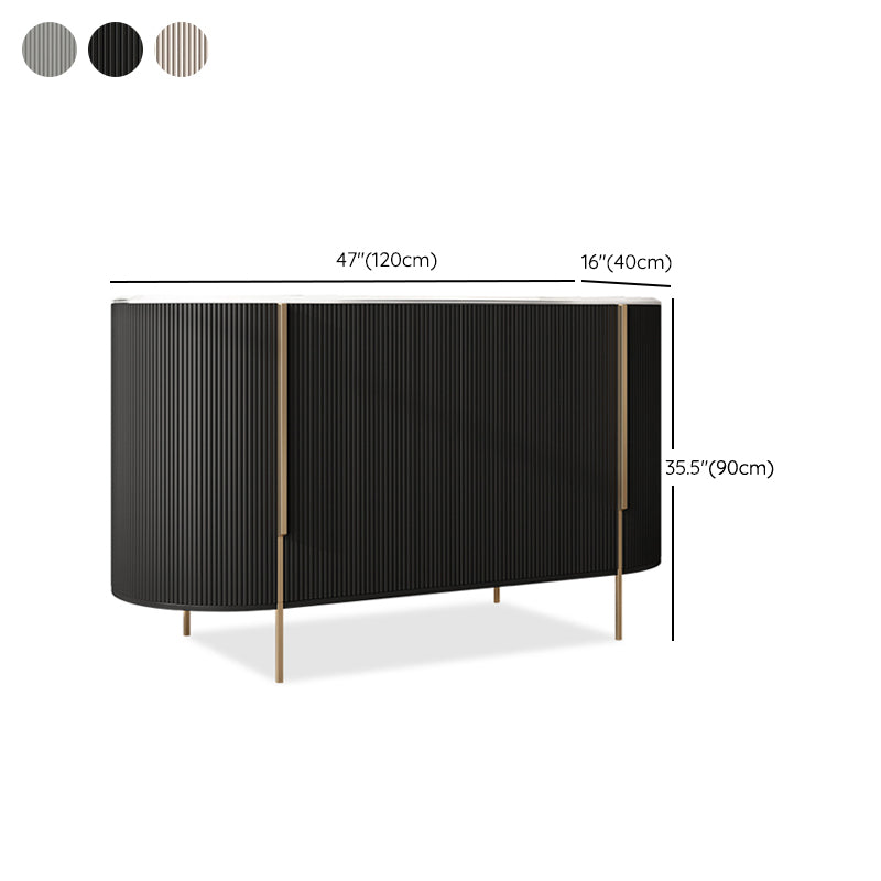 Stone Buffet Table Glam Style Buffet Sideboard Cabinet with Drawers and Cabinets Clearhalo 'buffet_sideboard' 'Buffets & Sideboards' 'furn' 'furn_buffet_sideboard' 'Furniture' 'Kitchen & Dining Furniture' 7029751