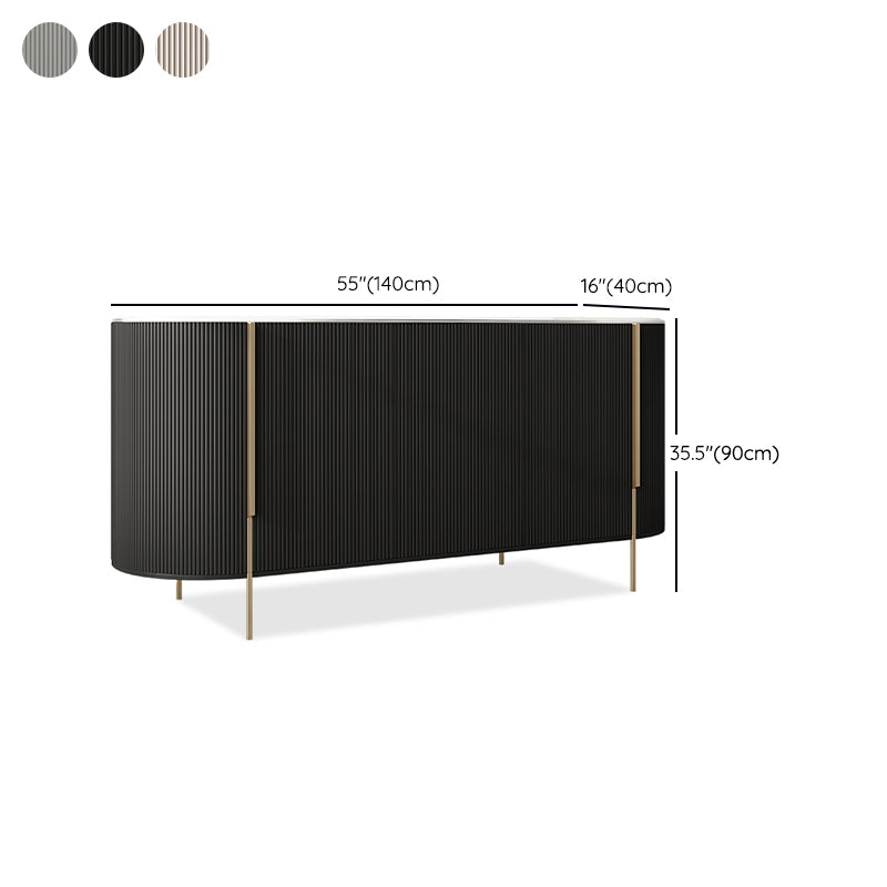 Stone Buffet Table Glam Style Buffet Sideboard Cabinet with Drawers and Cabinets Clearhalo 'buffet_sideboard' 'Buffets & Sideboards' 'furn' 'furn_buffet_sideboard' 'Furniture' 'Kitchen & Dining Furniture' 7029752