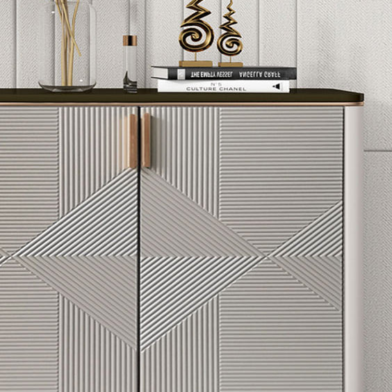 Glam Style Buffet Sideboard Stone Sideboard Buffet with Cabinets Clearhalo 'buffet_sideboard' 'Buffets & Sideboards' 'furn' 'furn_buffet_sideboard' 'Furniture' 'Kitchen & Dining Furniture' 7029786