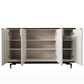 Glam Style Buffet Sideboard Stone Sideboard Buffet with Cabinets Clearhalo 'buffet_sideboard' 'Buffets & Sideboards' 'furn' 'furn_buffet_sideboard' 'Furniture' 'Kitchen & Dining Furniture' 7029791