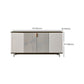 Glam Style Buffet Sideboard Stone Sideboard Buffet with Cabinets Clearhalo 'buffet_sideboard' 'Buffets & Sideboards' 'furn' 'furn_buffet_sideboard' 'Furniture' 'Kitchen & Dining Furniture' 7029793