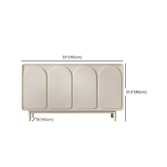Modern & Contemporary Side Board Wood Sideboard Table with Cabinets Clearhalo 'buffet_sideboard' 'Buffets & Sideboards' 'furn' 'furn_buffet_sideboard' 'Furniture' 'Kitchen & Dining Furniture' 7029806