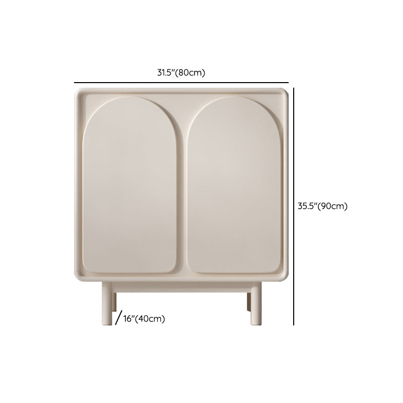 Modern & Contemporary Side Board Wood Sideboard Table with Cabinets Clearhalo 'buffet_sideboard' 'Buffets & Sideboards' 'furn' 'furn_buffet_sideboard' 'Furniture' 'Kitchen & Dining Furniture' 7029808