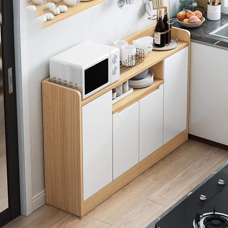 Server buffet in legno a buffet da pranzo in stile glam con armadi e cassetti