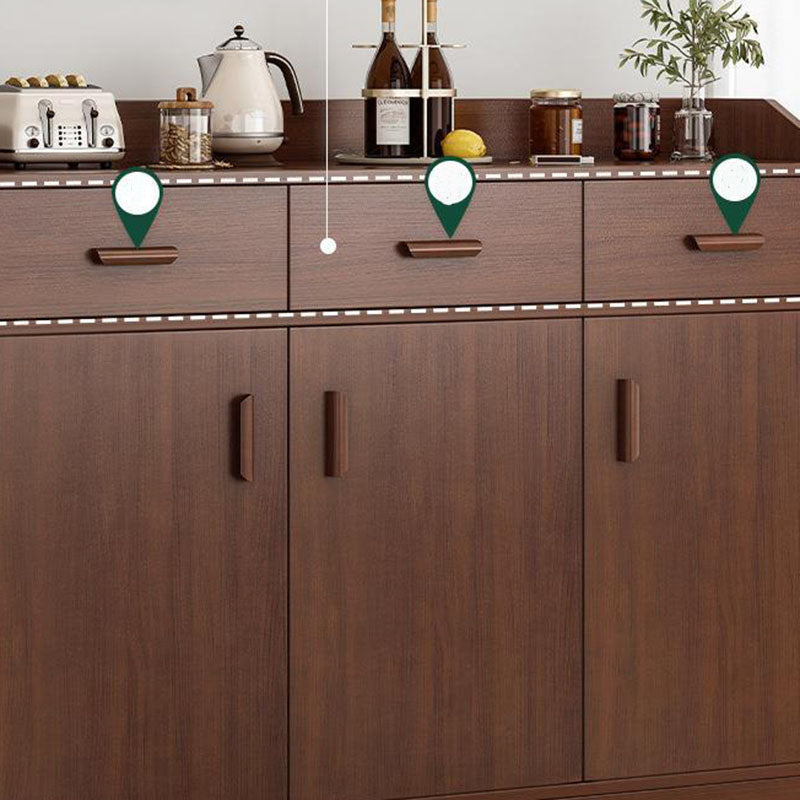 Server buffet glam buffet in legno con armadi e cassetti