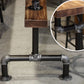 Bruine en zwarte pubtafelset, industriële 1/2/4/7-delige bar-pubtafelset