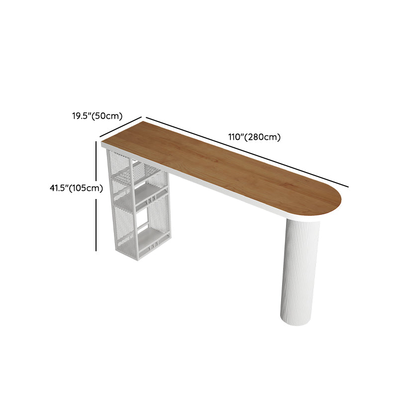 Ensemble de table de pub blanc et marron