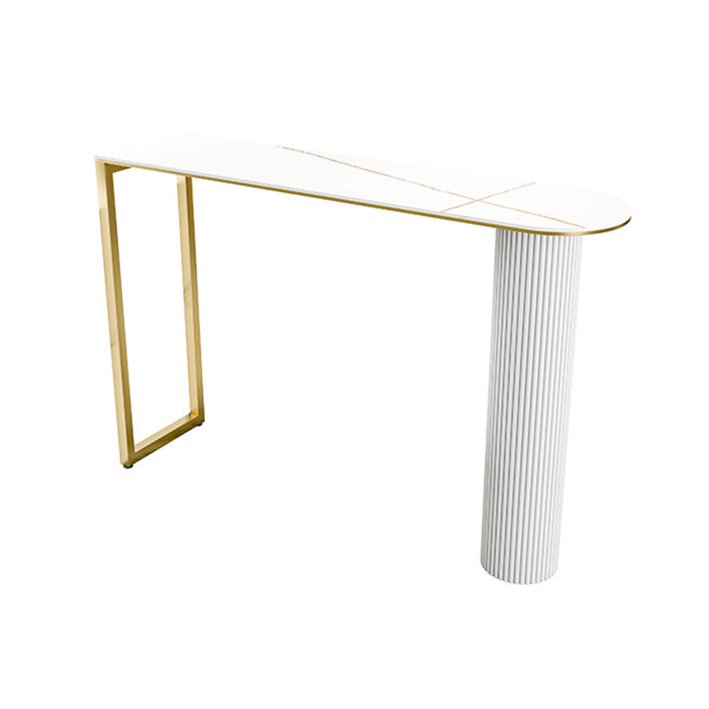 1/5-teiliges Tisch- und Hocker-Set. Zeitgenössisches ovales Kneipentisch-Set