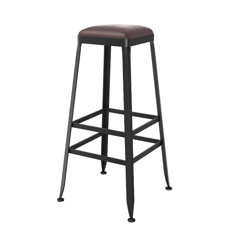 工業用長方形パブテーブルセット 1/4/6/7 ピース無垢材ビストロセット