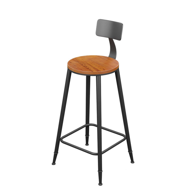 工業用長方形パブテーブルセット 1/4/6/7 ピース無垢材ビストロセット