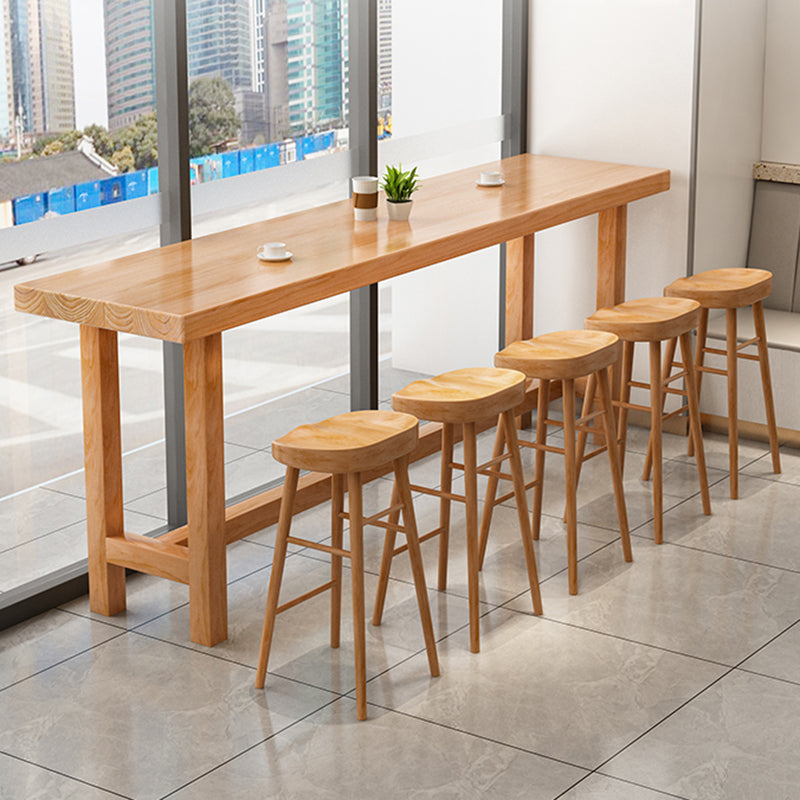 1/2/6/11 Pieces Pub Dining Set Contemporary Solid Wood Pub Table Set Clearhalo 'Bar Furniture' 'furn' 'furn_home_bar_bar_sets' 'Furniture' 'Home Bars & Bar Sets' 'home_bar_bar_sets' 'Kitchen & Dining Furniture' 7030125