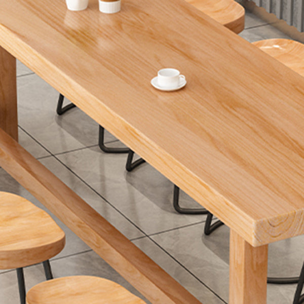 1/2/6/11 Pieces Pub Dining Set Contemporary Solid Wood Pub Table Set Clearhalo 'Bar Furniture' 'furn' 'furn_home_bar_bar_sets' 'Furniture' 'Home Bars & Bar Sets' 'home_bar_bar_sets' 'Kitchen & Dining Furniture' 7030133