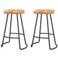 1/2/5/6/11 Pieces Table and Stool Set Modern Rectangular Pub Set Chair(s) None Natural Wood Black Clearhalo 'Bar Furniture' 'furn' 'furn_home_bar_bar_sets' 'Furniture' 'Home Bars & Bar Sets' 'home_bar_bar_sets' 'Kitchen & Dining Furniture' 7030151