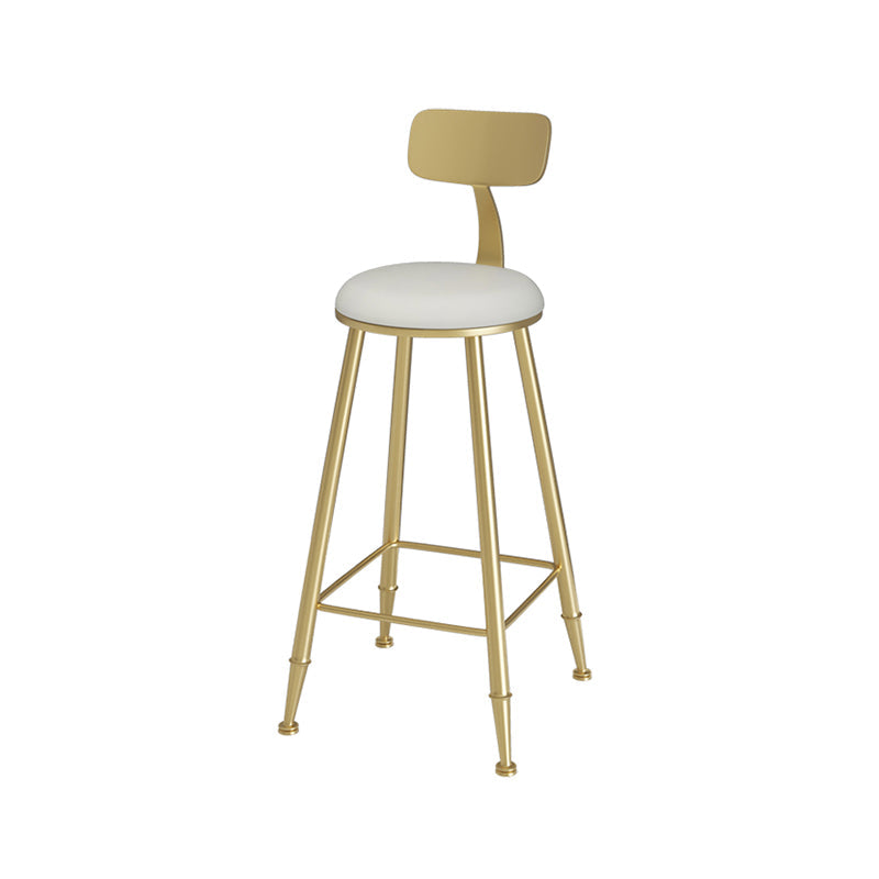Glam Stone Bar Table Set 1/3 Pieces Rectangle Bar Table with Upholstered Stools Chair(s) None White-Gold Clearhalo 'Bar Furniture' 'furn' 'furn_home_bar_bar_sets' 'Furniture' 'Home Bars & Bar Sets' 'home_bar_bar_sets' 'Kitchen & Dining Furniture' 7030212