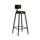 Industrial Rectangle Bar Table Set 1/4/5 Pieces Solid Wood Pub Table Set for Indoor Chair(s) None Brown Clearhalo 'Bar Furniture' 'furn' 'furn_home_bar_bar_sets' 'Furniture' 'Home Bars & Bar Sets' 'home_bar_bar_sets' 'Kitchen & Dining Furniture' 7030239
