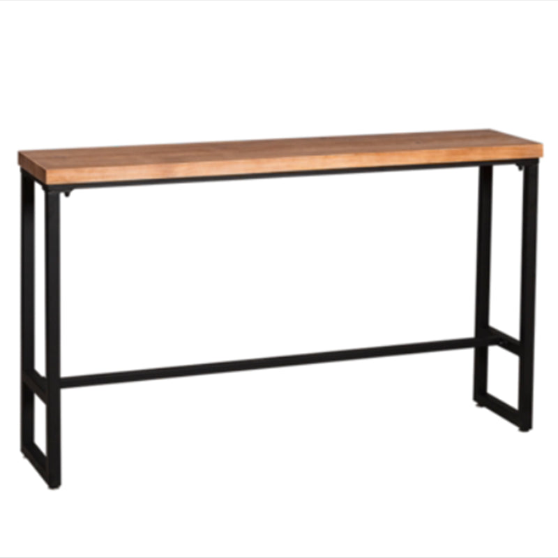 Industrial Rectangle Bar Table Set 1/4/5 Pieces Solid Wood Pub Table Set for Indoor Table Natural Clearhalo 'Bar Furniture' 'furn' 'furn_home_bar_bar_sets' 'Furniture' 'Home Bars & Bar Sets' 'home_bar_bar_sets' 'Kitchen & Dining Furniture' 7030243