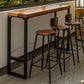 Industrial Rectangle Bar Table Set 1/4/5 Pieces Solid Wood Pub Table Set for Indoor Clearhalo 'Bar Furniture' 'furn' 'furn_home_bar_bar_sets' 'Furniture' 'Home Bars & Bar Sets' 'home_bar_bar_sets' 'Kitchen & Dining Furniture' 7030248