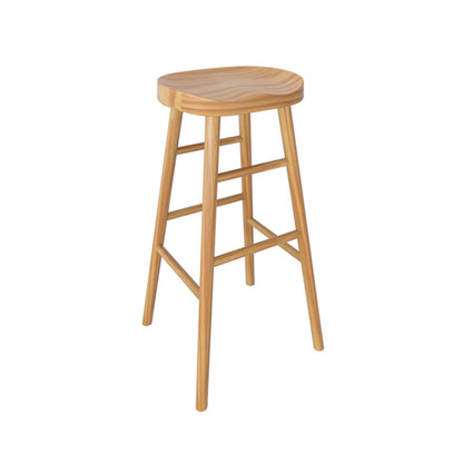Rectangle Bar Pub Table Set 1/4 Pcs Solid Wood Bar Table and Backless Stools Chair(s) None 1 Piece Clearhalo 'Bar Furniture' 'furn' 'furn_home_bar_bar_sets' 'Furniture' 'Home Bars & Bar Sets' 'home_bar_bar_sets' 'Kitchen & Dining Furniture' 7030262